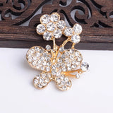 10pcs Alloy Rhinestone Leaf Charm Flower Pendant DIY Wedding Jewelry Making