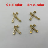 10pcs DIY Brooch Pin Base Blank Safety Lock Jewelry Making Findings