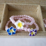 10pcs Soft TaoHua Pink 6MM Pearl Beads Children's Bracelets for Girls Jewelry