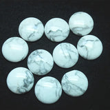 10pcs 25mm Green Jade Stone Cabochons Round Shape, Natural Gemstone Cabs