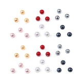10pcs Red Pearl Spacer Beads for Jewelry Making