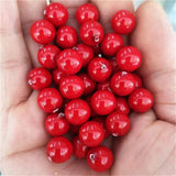 10pcs Red Pearl Spacer Beads for Jewelry Making