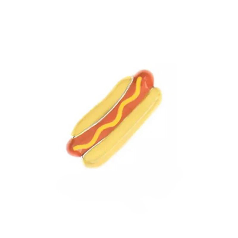 10pcs Hamburger Floating Charms For Glass Living Locket Necklace Watches
