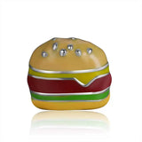 10pcs Hamburger Floating Charms for Glass Locket Necklace
