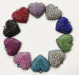 10pcs Heart Charms for Women DIY Jewelry HT0001-HT0004