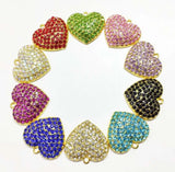10pcs Heart Charms for Women DIY Jewelry HT0001-HT0004