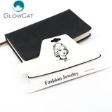 10pcs White/Brown Paper PVC Card for Jewelry Display