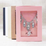 10pcs Kraft/Beige/Pink Jewelry Display Box DIY for Wedding Favors