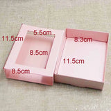 10pcs Kraft/Beige/Pink Jewelry Display Box DIY for Wedding Favors