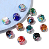 10pcs 12mm Luminous Flower Lampwork Beads for Necklace and Bracelet Making