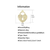 10pcs Lock Heart Charms DIY Jewelry Accessories