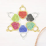 10pcs Heart Lock Charms DIY Jewelry Accessories HT0062-HT0063