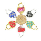10pcs Heart Lock Charms DIY Jewelry Accessories HT0062-HT0063