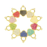 10pcs Heart Lock Charms DIY Jewelry Accessories HT0062-HT0063