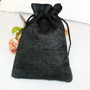 10pcs Jute Drawstring Gift Bags 10*14cm - Jewelry, Cosmetic, Incense Storage