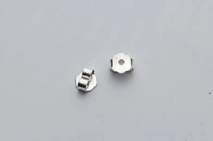 10pcs 925 Silver Earring Back Rose Butterfly Stopper Findings