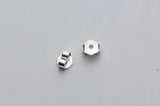 10pcs 925 Silver Earring Back Rose Butterfly Stopper Findings
