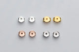 10pcs 925 Silver Earring Back Rose Butterfly Stopper Findings