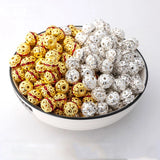 10pcs 10mm Crystal Rondelles Balls Charm Spacer Beads DIY Bracelet Accesso