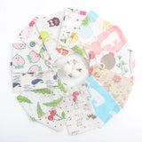 10pcs/lot Cotton Linen Printed Wedding Drawstring Bag Jewelry Storage