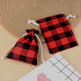 10pcs Linen Cotton Bag 3 Colors Drawstring Pouch Wedding Candy Gift Bags