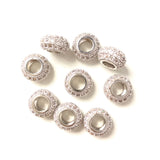 10pcs 11mm Large Hole Spacer Beads for Jewelry Making