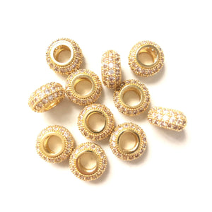 10pcs 11mm Large Hole Spacer Beads for Jewelry Making