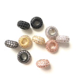10pcs 11mm Large Hole Spacer Beads for Jewelry Making