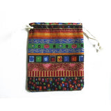10pcs Exotic Christmas Wedding Gift Bag Jewelry Pouch Linen Fabric Drawstring