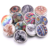 10pcs Mixed Rhinestone Snap Buttons for Bracelet DIY Jewelry