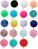10pcs 12mm Faux Druzy Ring Pink Glitter Sparkly Rings