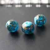 10pcs 12mm Lampwork Glass Beads Line Colorful Ocean