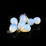 10pcs Opal Glass Water Drop Pendants 13*18mm for Necklace DIY Jewelry Making
