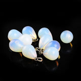 10pcs Opal Glass Water Drop Pendants 13*18mm for Necklace DIY Jewelry Making