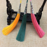 10pcs Cone Alloy Cap Silk Tassel Fringe For Sewing Curtain Decoration