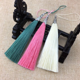 10pcs Cone Alloy Cap Silk Tassel Fringe For Sewing Curtain Decoration
