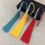 10pcs Cone Alloy Cap Silk Tassel Fringe For Sewing Curtain Decoration