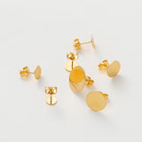 10pcs 14K 18K Plated Earring Studs Base Pins w/ Earring Plug Findings Ear Back