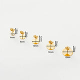 10pcs 14K 18K Plated Earring Studs Base Pins w/ Earring Plug Findings Ear Back