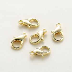 10pcs Necklace Extender Chain Lobster Clasps Jump Ring Connector