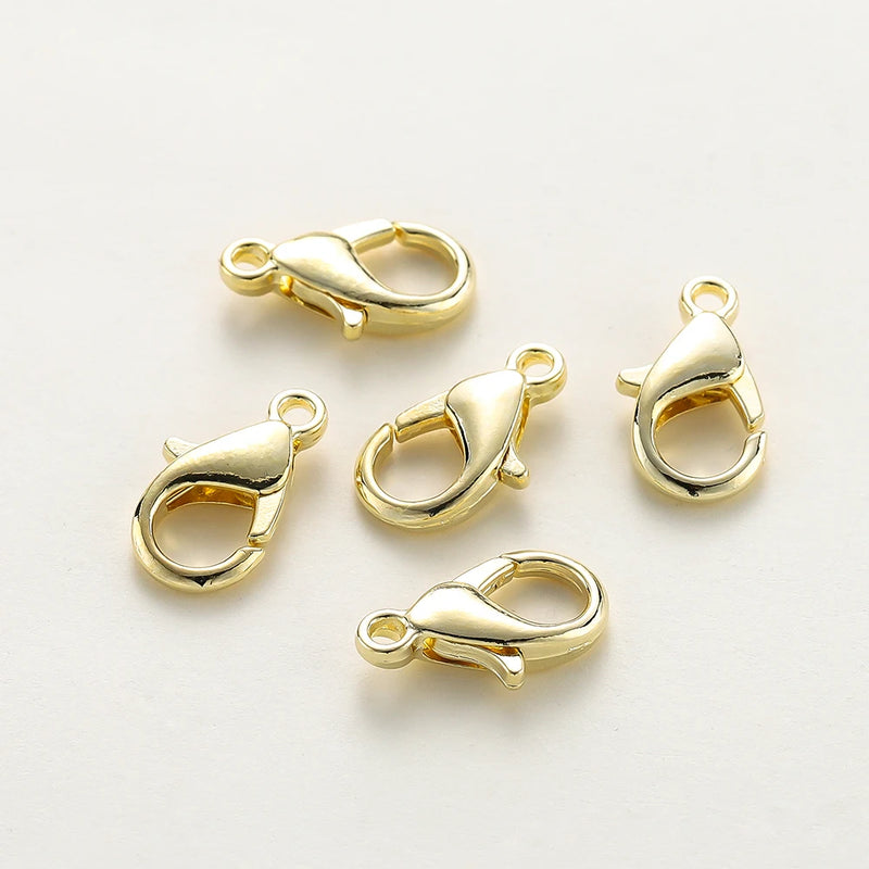 10pcs Necklace Extender Chain Lobster Clasps Jump Ring Connector