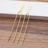 10pcs/lot 15*132mm Hair Fork Blank Metal DIY Hair Accessories For Women