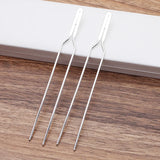 10pcs/lot 15*132mm Hair Fork Blank Metal DIY Hair Accessories For Women