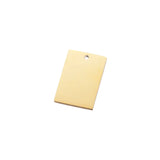 10pcs 15*22mm SS Rectangle Blank Charms for DIY Necklaces Keychains