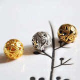 10pcs 15mm Tibetan Silver Hollow Ball Spacer DIY Jewelry Making