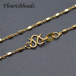 10pcs 17.7in Nickel Plated 2mm Link Chain Necklace DIY Jewelry Making