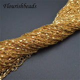 10pcs 17.7in Nickel Plated 2mm Link Chain Necklace DIY Jewelry Making