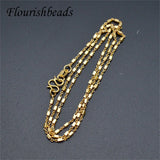 10pcs 17.7in Nickel Plated 2mm Link Chain Necklace DIY Jewelry Making