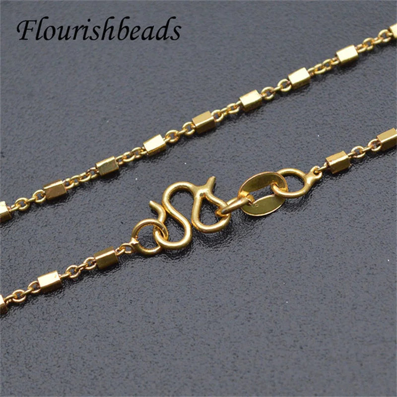 10pcs 17.7in Nickel Plated 2mm Link Chain Necklace DIY Jewelry Making