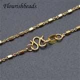 10pcs 17.7in Nickel Plated 2mm Link Chain Necklace DIY Jewelry Making